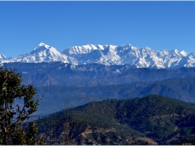 View from krishna mountview kausani   